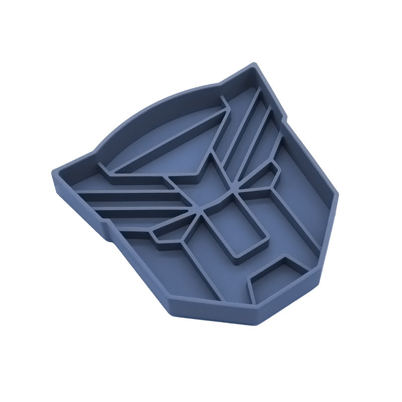 Blue Silicone Anti-Gulping Slow Feeder Mat | Unique Pet Food Maze Design | Non-Slip Suction Base for Dogs and Cats