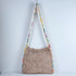 Light Khaki Chic Bohemian Hollow Knit Tote Bag | Large Capacity Crossbody Shoulder Bag | Versatile Casual Holiday Style