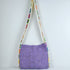Purple Chic Bohemian Hollow Knit Tote Bag | Large Capacity Crossbody Shoulder Bag | Versatile Casual Holiday Style