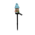 Blue House Solar Powered Mushroom House Garden Stake Lights - Outdoor Waterproof Resin Landscape Decorative Lamps with Warm LED Glow for Patio, Lawn, and Yard