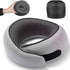 Light Grey Ergonomic Memory Foam Travel Neck Pillow - U-Shaped Support for Naps & Journeys