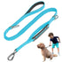 Blue Heavy Duty Elastic Bungee Dog Leash | Anti-Pull Safety Shock Absorber | Multi-Functional Training Lead for Medium to Large Dogs