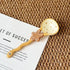 Gingerbread Man Scoop Creative Hand-Painted Ceramic Spoon - Cute Cartoon Bakery Series Long Handle Soup Spoon - High-Quality Underglaze Tableware for Desserts and Coffee