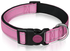 Pink 5pcs Tactical Reflective Dog Collar with Quick-Release Safety Lock | Neoprene Padded Nylon | GPS Tracker Pouch Compatible