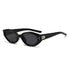 Black Retro Oval Sunglasses for Women | Face-Slimming High-End Design | Ultra-Light UV Protection 3-Piece Set