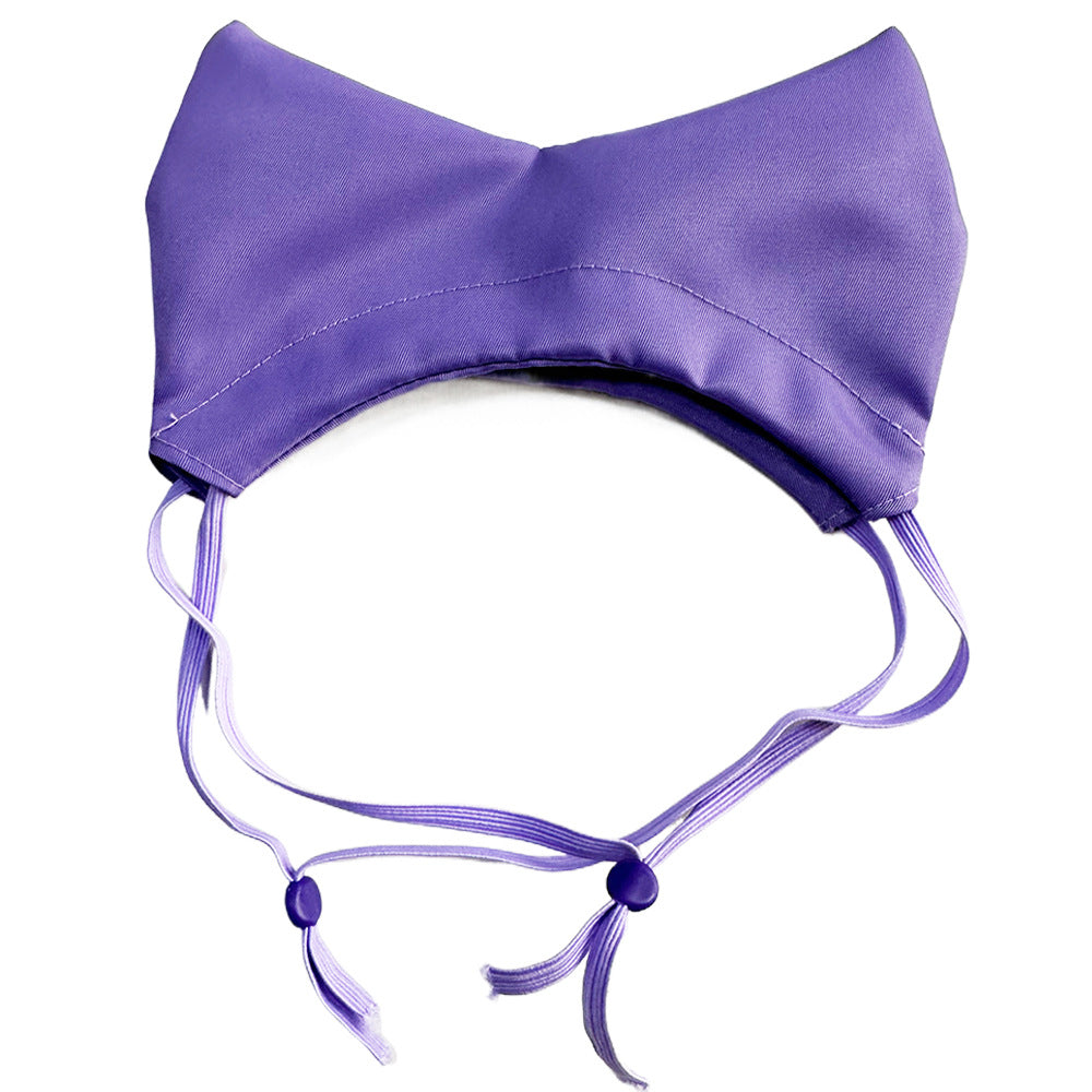 Purple Professional 2-Piece Adjustable Waterproof Pet Shower Cap | Ear Protection for Cats and Dogs | Bathing and Swimming Accessory
