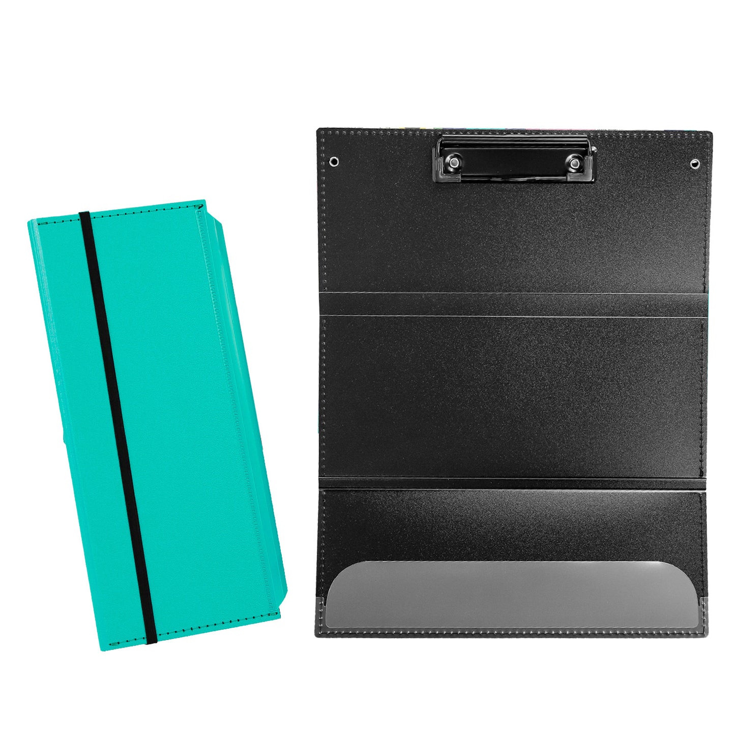 Dark Blue Professional Trifold Nursing Clipboard | Foldable A4 Medical Folder for Clinicals | Portable Nursing Student Storage Clipboard
