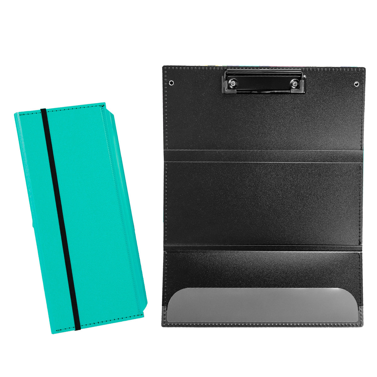 Dark Blue Professional Trifold Nursing Clipboard | Foldable A4 Medical Folder for Clinicals | Portable Nursing Student Storage Clipboard