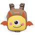 Brown Cute Cartoon Monster Pet Backpack | Small Dog Self-Wearing Snack Bag | Adjustable Harness with Leash Attachment and Waste Bag Dispenser