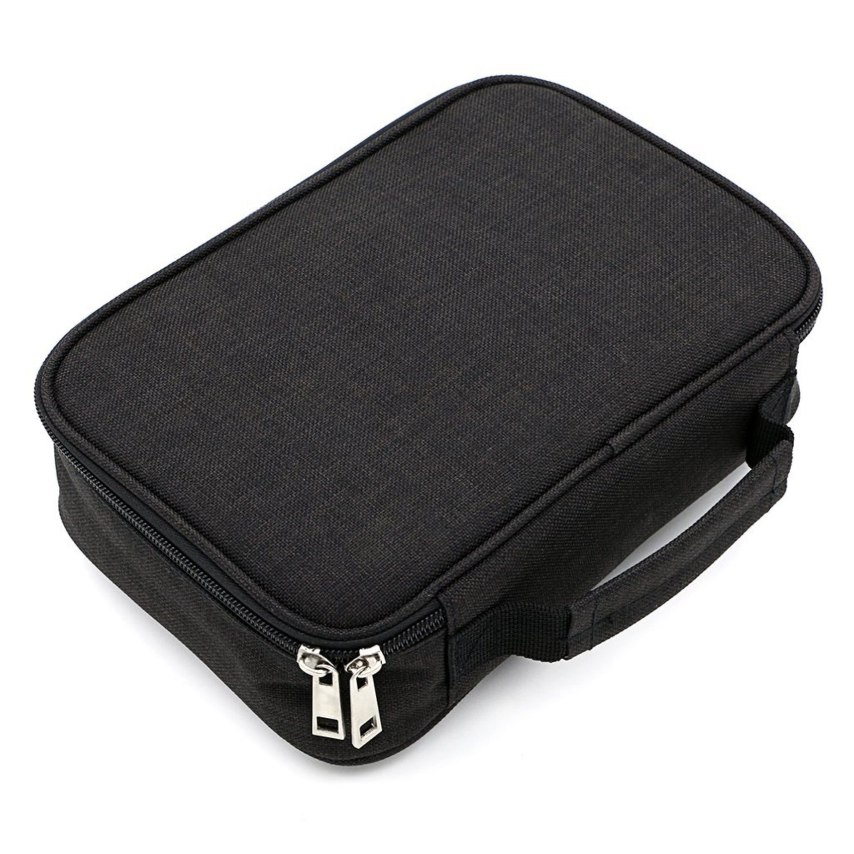 Black72-Slot Pencil Case  Large Capacity -Oxford Cloth Storage for Students, Artists & Stationery (23x7x16 cm, 228g)