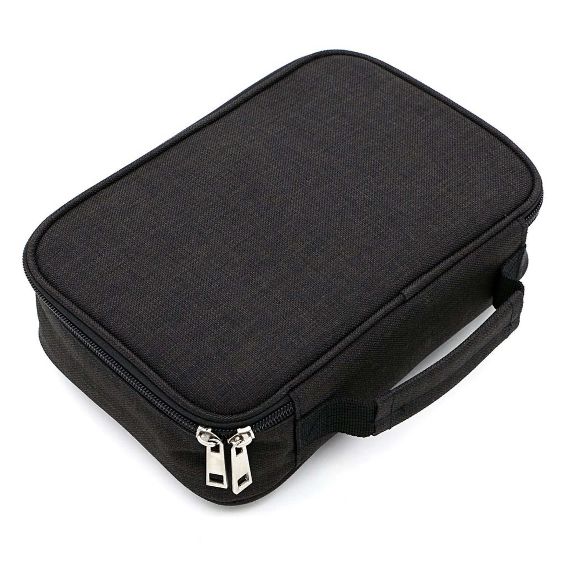 Black72-Slot Pencil Case  Large Capacity -Oxford Cloth Storage for Students, Artists & Stationery (23x7x16 cm, 228g)