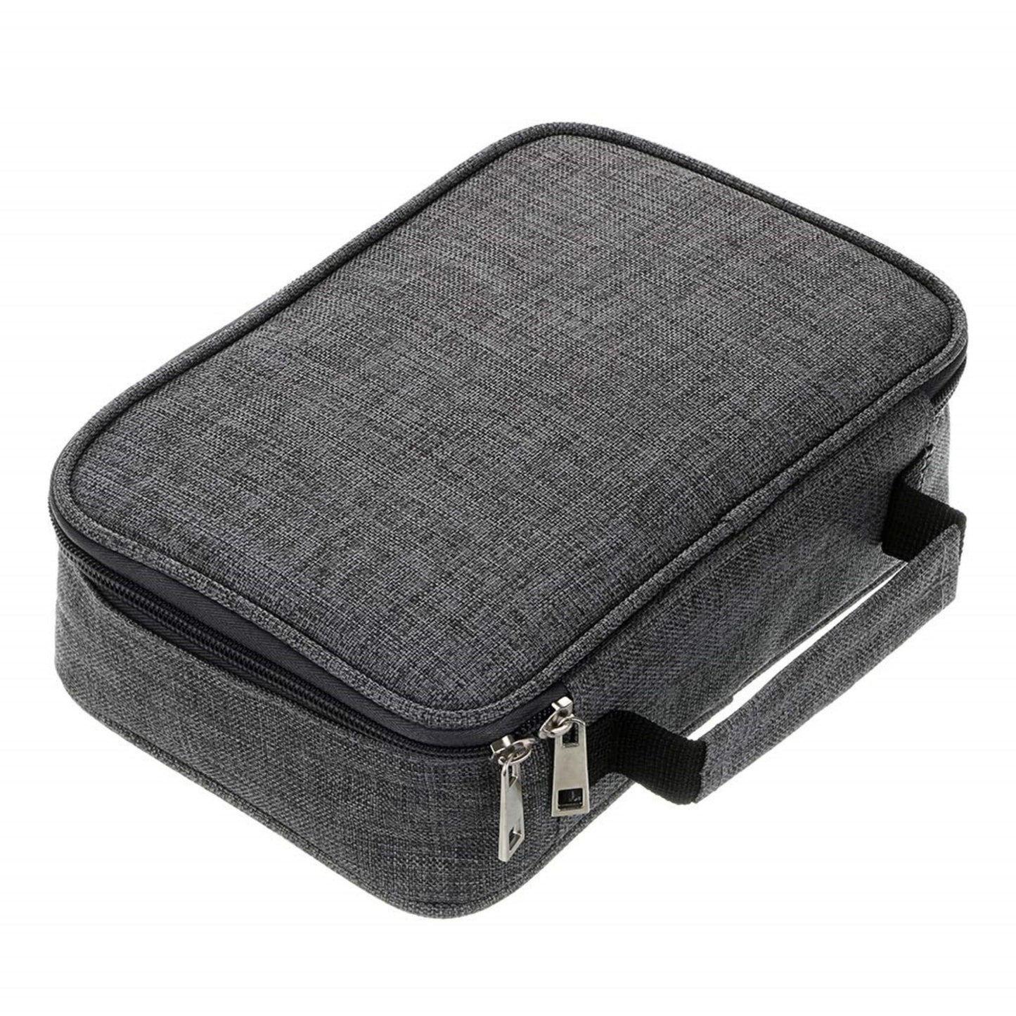 Grey  Multi-functional Oxford Cloth Storage for Students, Large Capacity 72-Slot Pencil Case -Artists & Stationery (23x7x16 cm, 228g)