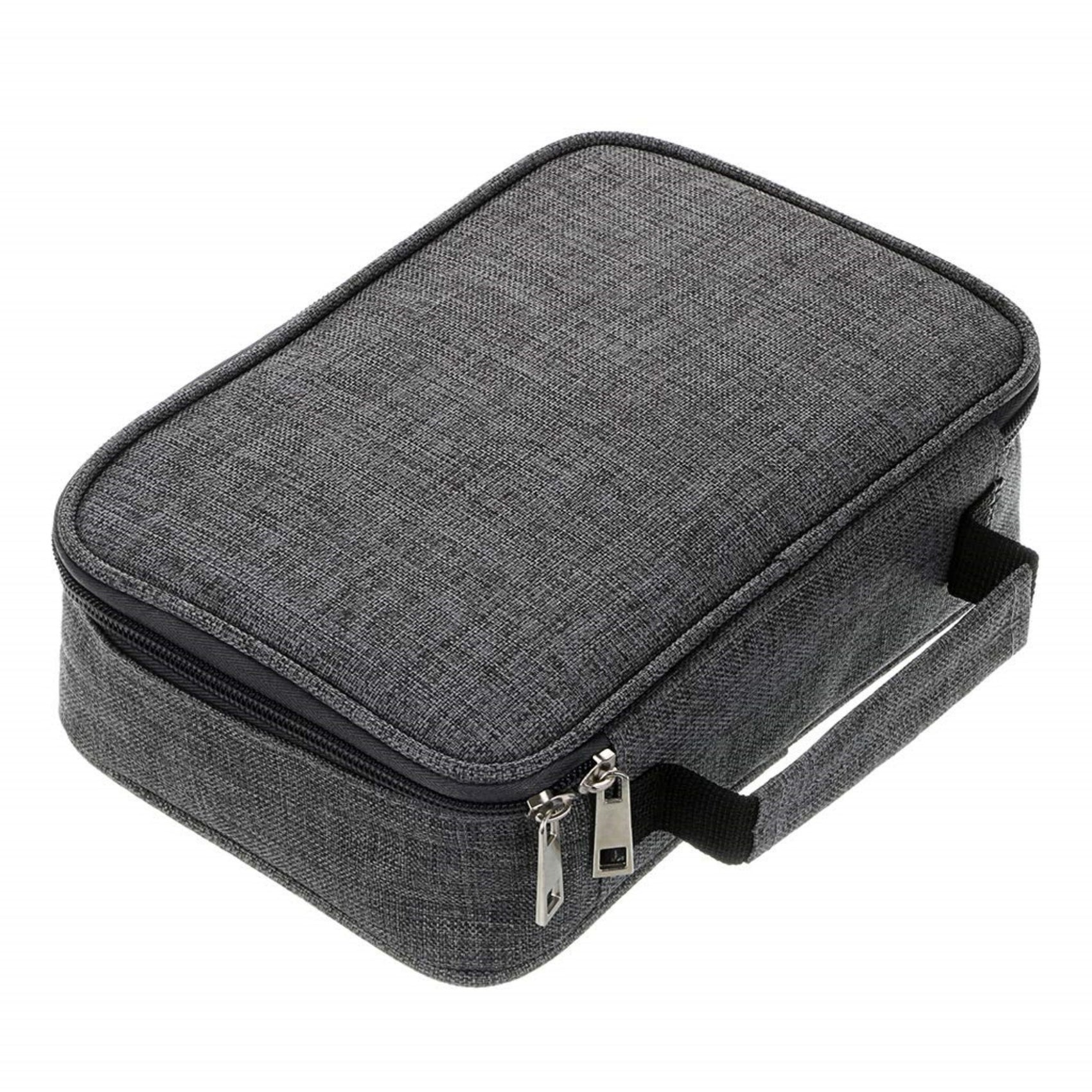 Grey  Multi-functional Oxford Cloth Storage for Students, Large Capacity 72-Slot Pencil Case -Artists & Stationery (23x7x16 cm, 228g)