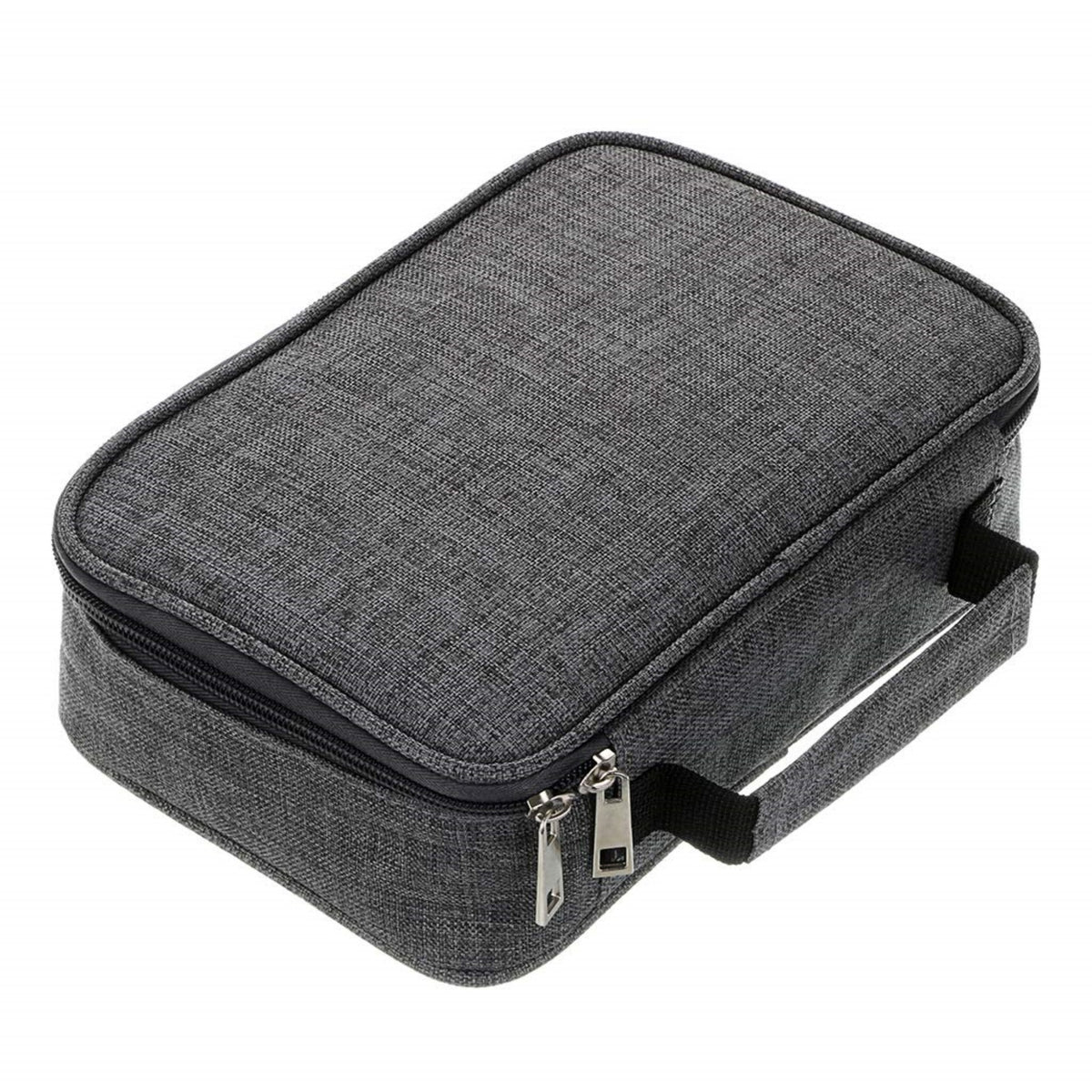 Grey  Multi-functional Oxford Cloth Storage for Students, Large Capacity 72-Slot Pencil Case -Artists & Stationery (23x7x16 cm, 228g)