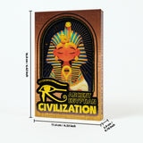 Ancient Egyptian Cat Goddess Trifold Journal | Portable Student Notebook & Planner | Creative Mystical Diary Gift