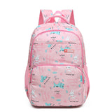 Pink Premium Large Capacity Cute Cartoon Student Backpack | Multi-Layered Casual School Bag | Ergonomic Travel Daypack for Kids 46cm