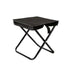 Black Outdoor Folding Stool with Carrying Handle - Portable Camping Seat, Fishing Chair, Collapsible Zipper Stool for Outdoors, Queueing, and More
