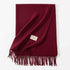 Dark Red Autumn & Winter Korean-Style Women&