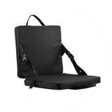 Black Portable Foldable Outdoor Seat – Multi-Functional Stadium & Boat Chair with Carry Handle