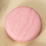 2 Pcs Pink Portable Wooden-Style Makeup Mirror - Dual-Sided High-Definition Compact Mirror 