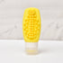 Yellow Travel Silicone Refillable Bottle Set – Multi-Functional Soft-Squeeze Dispenser with Built-in Brush (3-Pack)