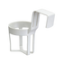 White Car Cup Holder – Universal Vehicle Drink Organizer, Portable Beverage Rack (Set of 4)