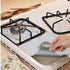 10 Pcs Silver Heat-Resistant Gas Stove Mat – Non-Stick Teflon Coated Fiberglass Protector for Cooktops (270mm × 270mm)