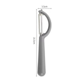 2 Pcs Grey Multi-Functional Vegetable & Fruit Peeler – Stainless Steel Blade with Ergonomic PP Handle (60g)