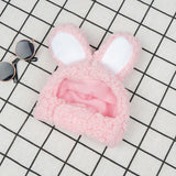 2 Pcs Pink Adorable Bunny Ears Cat Hat – Soft Plush Pet Costume Headband for Cats