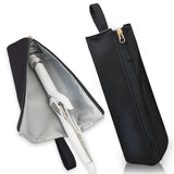 Black Heat-Resistant Styling Tool Organizer – Compact, Hanging Storage Pouch for Hair Tools