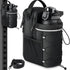 Black Magnetic Water Bottle Holster – Large-Capacity, Crossbody Carry Pouch for Outdoor & Gym Use