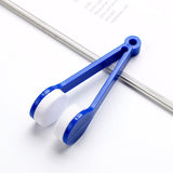 10 Pcs Blue Portable Eyeglass Cleaning Clip - Dual-Sided Microfiber Tongs for Safe, Streak-Free Lens Care