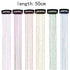 Purple Laser Iridescent Hair Extensions – 12-Piece Clip-In Highlight Strands (High-Temperature Fiber)
