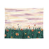 Grassland Sunset Design Wall Tapestry 200x150cm - Soft Plush Fabric Hanging for Bedroom, Living Room, Dorm Decor - Includes Mounting Kit for Easy Installation
