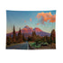 Sunset Highway Design Wall Tapestry 200x150cm - Soft Plush Fabric Hanging for Bedroom, Living Room, Dorm Decor - Includes Mounting Kit for Easy Installation
