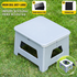 Grey  Large Portable Folding Camping Toilet Stool - Capacity Emergency Potty for Car, Outdoor Travel, and Hiking