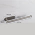 Silver Stainless Steel Kitchen Paper Holder with Adhesive Mounting – Under Cabinet Tissue Roll Rack for Paper Towels, Toilet Paper or Plastic Wrap