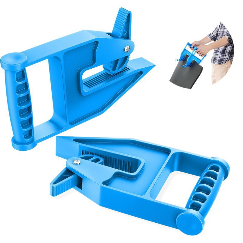 Blue Mat Lifter Handle Set of 2 – Lightweight Plastic Tool for Easy, Hands-Free Moving of Rugs, Mats, and Carpets