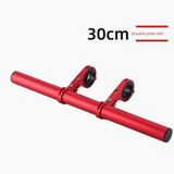 Red 30cm Aluminum Bicycle Handlebar Extension Bracket – Multi-Functional Mount for Bike Accessories