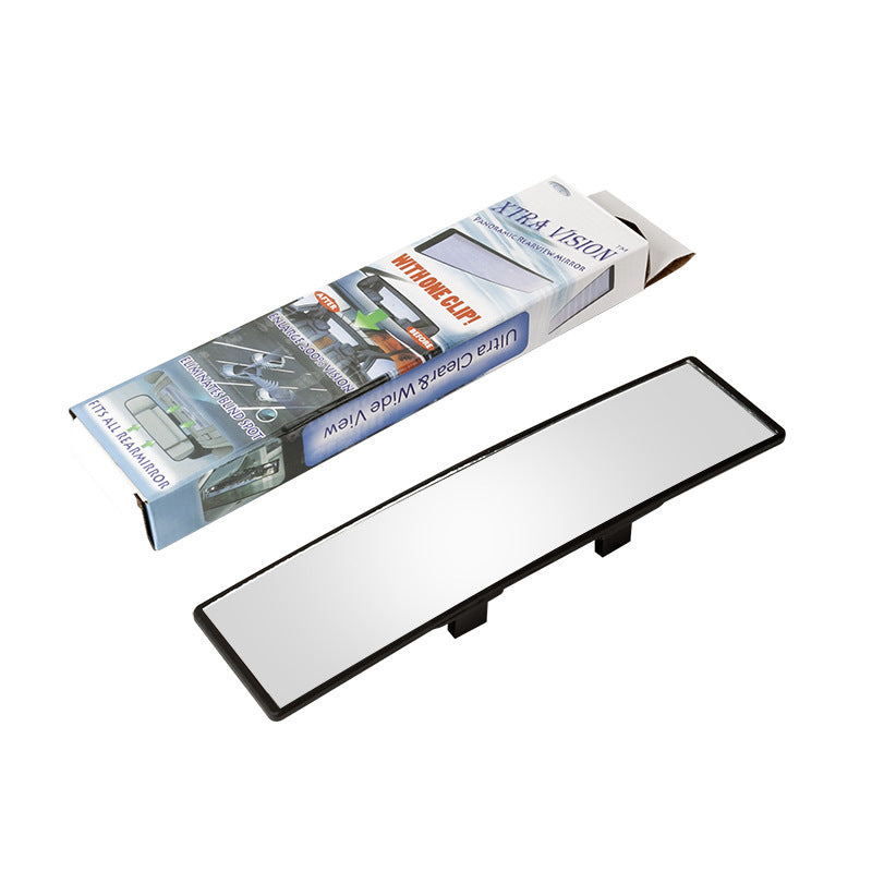 Wide-View Curved Interior Rearview Mirror – Anti-Glare, Anti-Fog, Easy Clip-On Installation