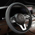 White Crystal Rhinestone Steering Wheel Cover – Elastic Stretch Design with Full Diamond Embellishment