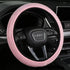 Bright pink Crystal Rhinestone Steering Wheel Cover – Elastic Stretch Design with Full Diamond Embellishment