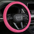 Rose red Crystal Rhinestone Steering Wheel Cover – Elastic Stretch Design with Full Diamond Embellishment