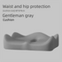 Grey Ergonomic Memory Foam Seat Cushion – Coccyx Relief for Office, Car and Long Sitting