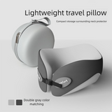 Double gray Memory Foam U-Shaped Travel Neck Pillow – Ergonomic Support for Airplane, Car, and Office Use