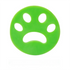 Circular Green 10-Pack Reusable Silicone Cat Paw Lint Remover for Clothes and Laundry, Double-Sided Sticky Cleaner for Pet Hair and Dust – Ideal for Home Use