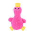 2-Pack Pink Plush Duck Dog Toy with Sound, Soft Fur and Squeaker for Teething & Dental Care – Durable Chew Toy for Dogs