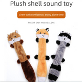 3-Pack Plush Pet Toys with Squeaker – Durable Fur-Textured Chew Toys for Dogs, Featuring Three Distinct Designs for Long-Lasting Fun