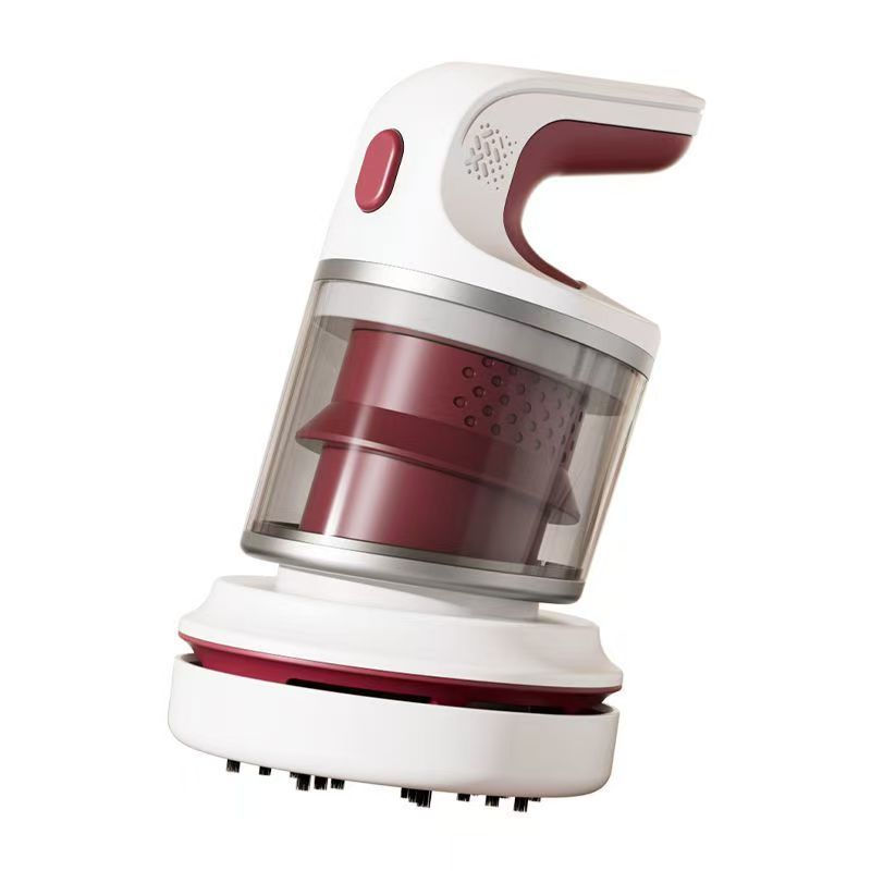 Red Compact Desktop Vacuum Cleaner – Cordless Handheld Dust Remover for Office, Keyboard, Car & Home Use with Dual Suction Modes and USB Charging