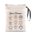 Rainbow Zippered Book Sleeve with Printed Design – Waterproof Protective Cover for Books, Ideal for Readers and Students with Extra Pocket & Carry Strap